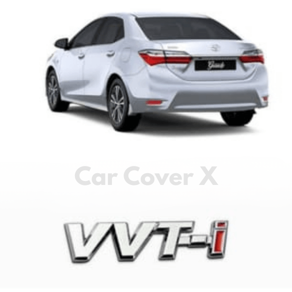 Toyota Corolla Chrome Metal "VVTI" Logo