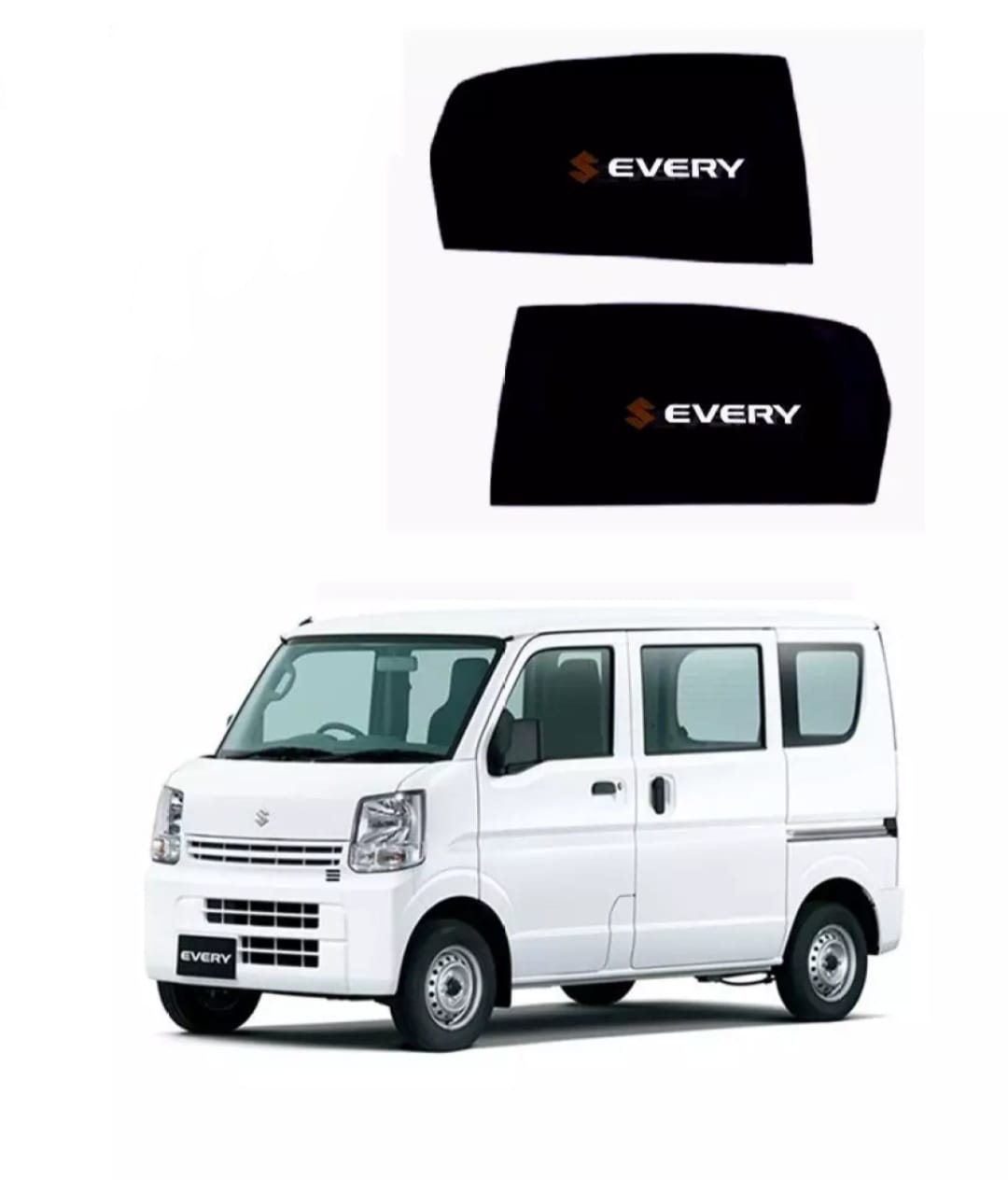 Suzuki Every Sun Shades With Logo - 4 Pcs