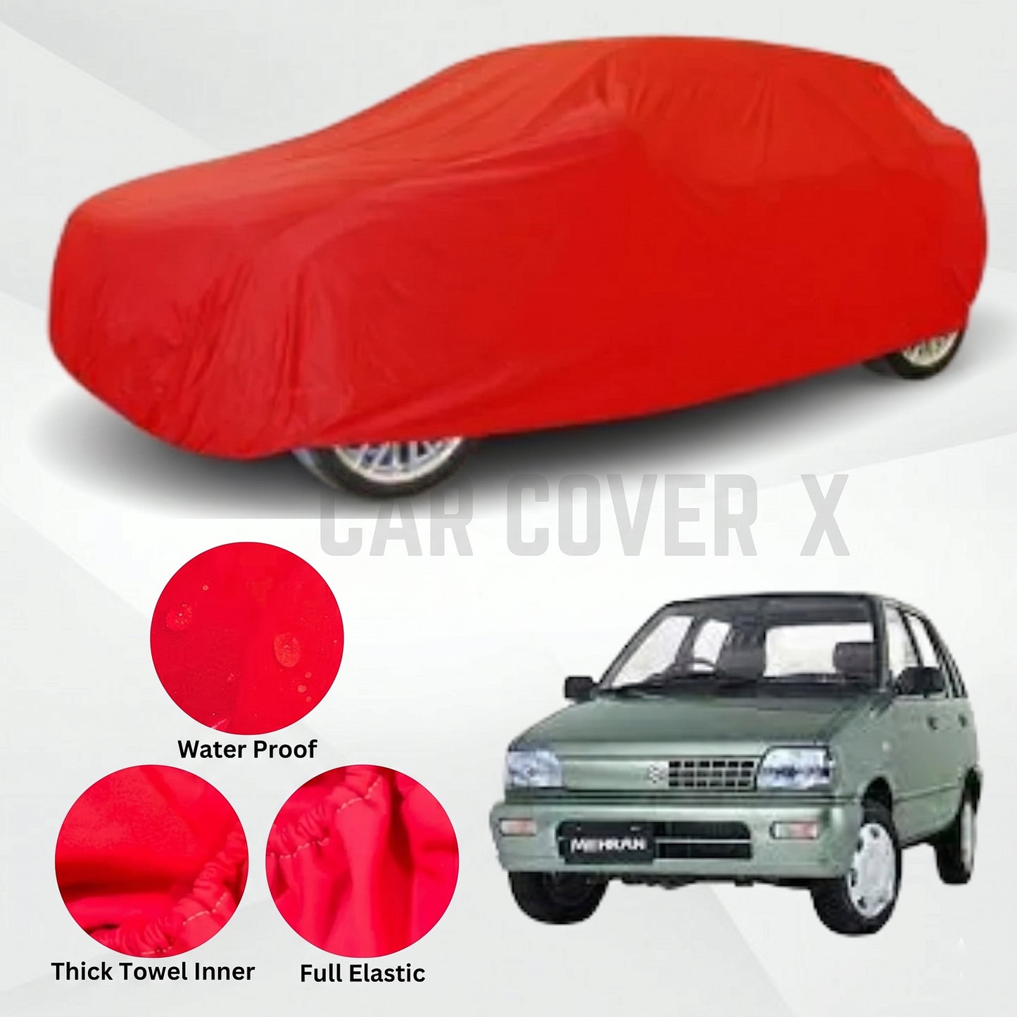Suzuki Mehran Microfiber Anti Scratch & Anti Swirls Water Resistant Top Cover