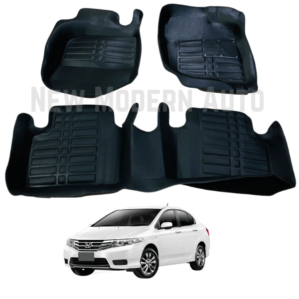 Honda City 5D Floor Mats | 3 Pcs | Model 2008-2021 | City Best Floor Mats | City 5D Floor