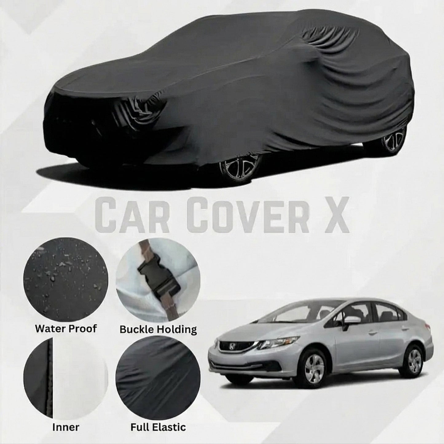 Honda Civic Anti-Scratch Water-Resistant Neoprene Top Cover | Model 2013–2016