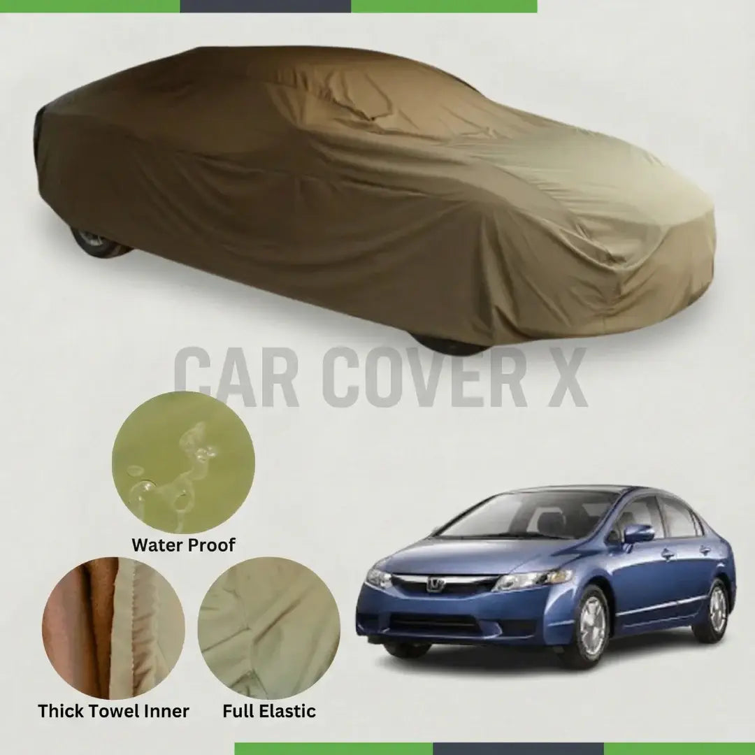 Honda Civic 2007–2012 Microfiber Anti-Scratch Water-Resistant Car Cover