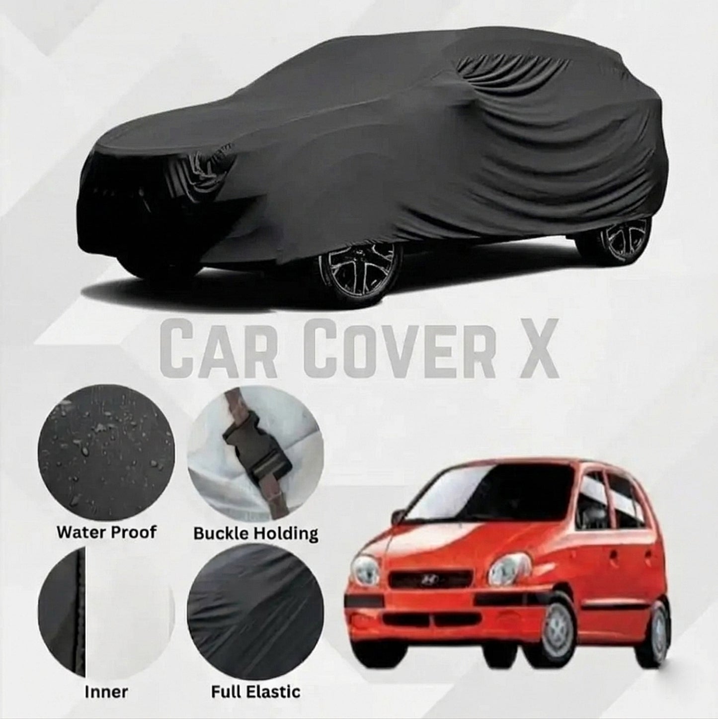 Hyundai Santro Anti-Scratch Water-Resistant Neoprene Top Cover