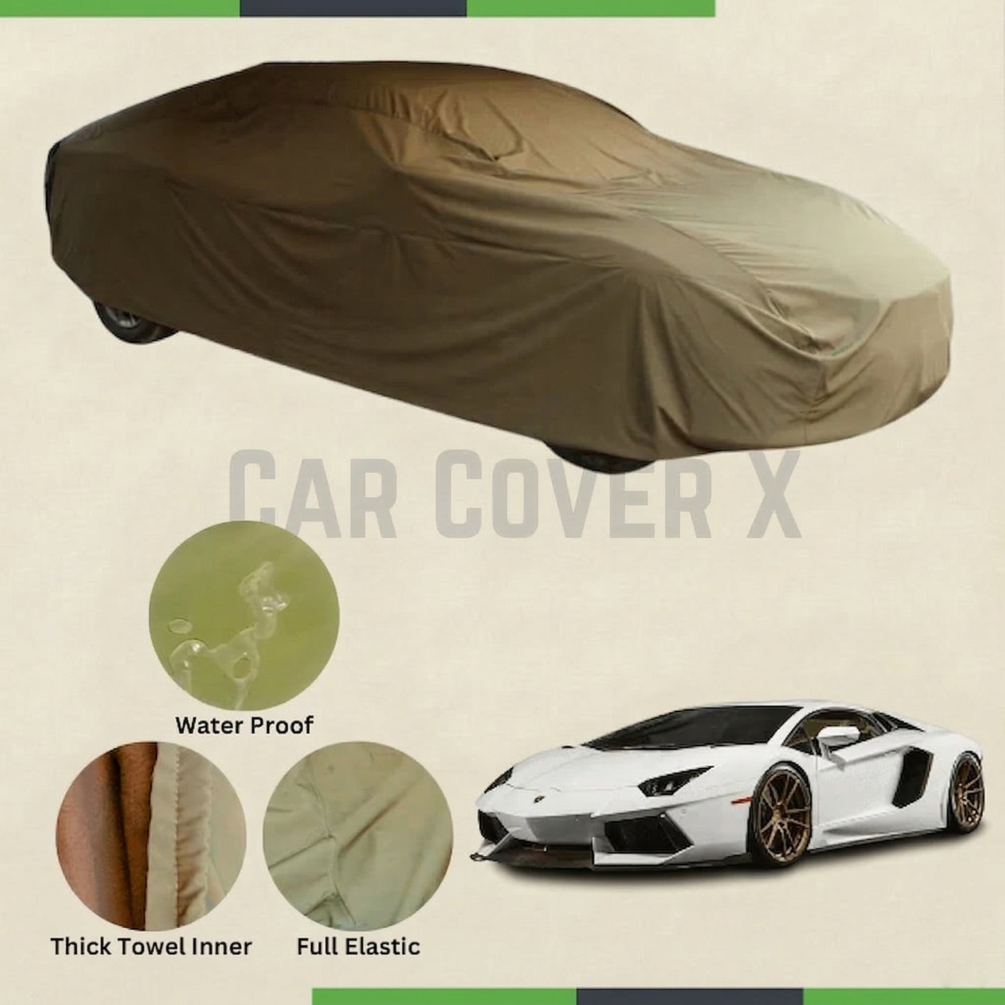 Lamborghini microfiber anti-scratch waterproof car cover