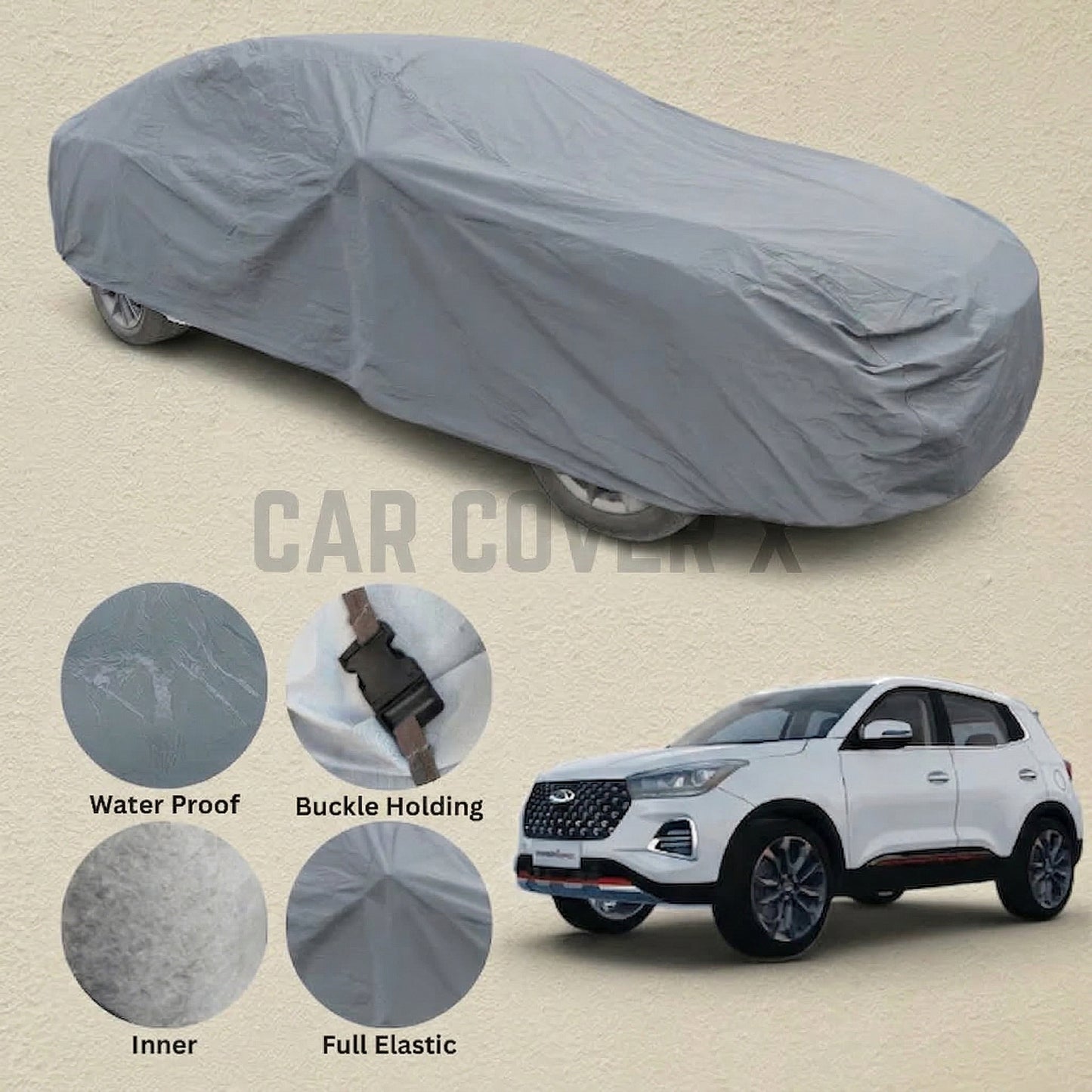 Haval H6 Anti Scratch Water Resistant PVC Cotton Top Cover