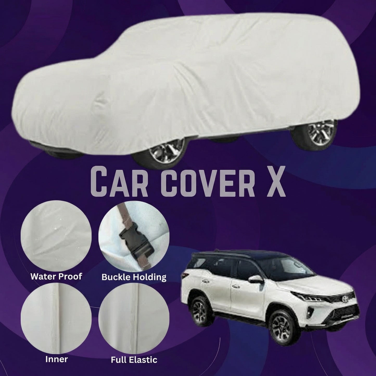 Toyota Fortuner Anti Scratch Water Resistant Neoprene Top Cover