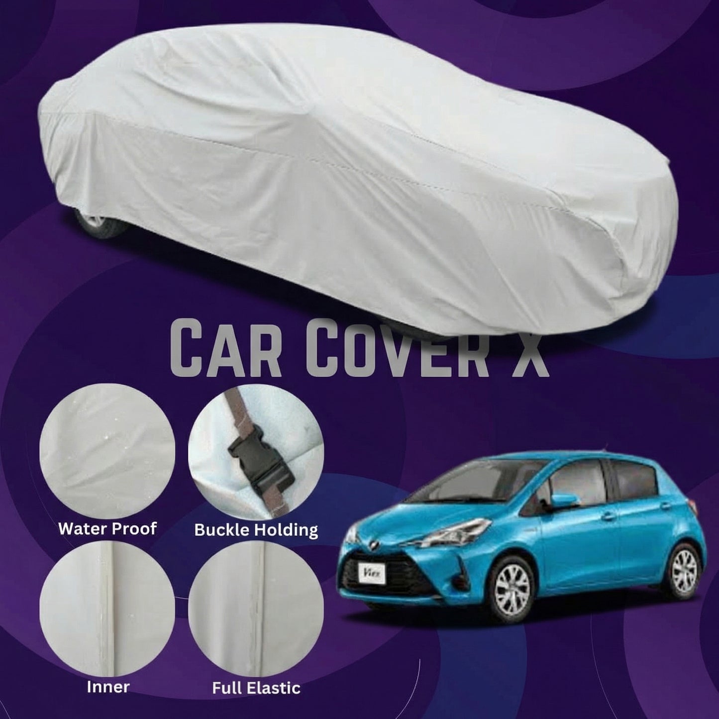 Toyota Vitz Anti Scratch Water Resistant Neoprene Top Cover | Model 2017 - 2023