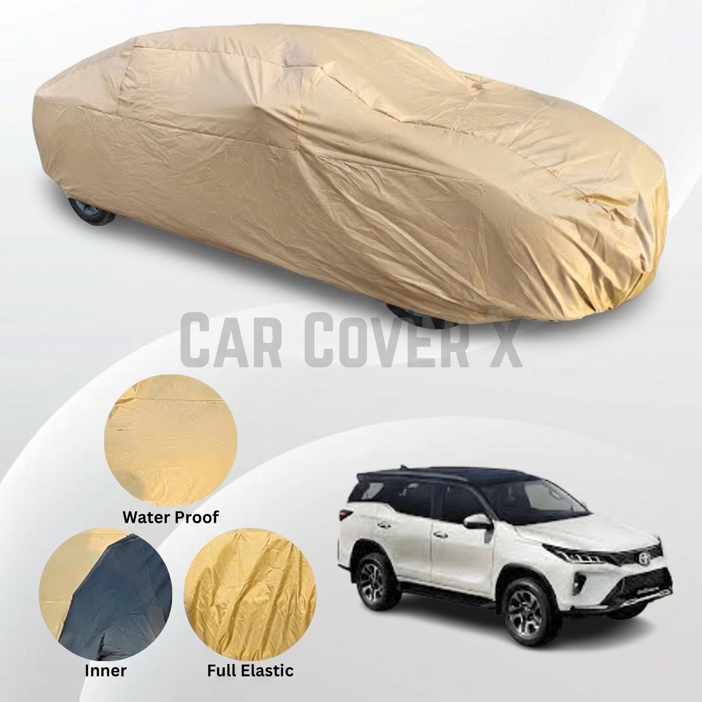 Toyota Fortuner Anti Scratch Water Resistant Nylon Top Cover
