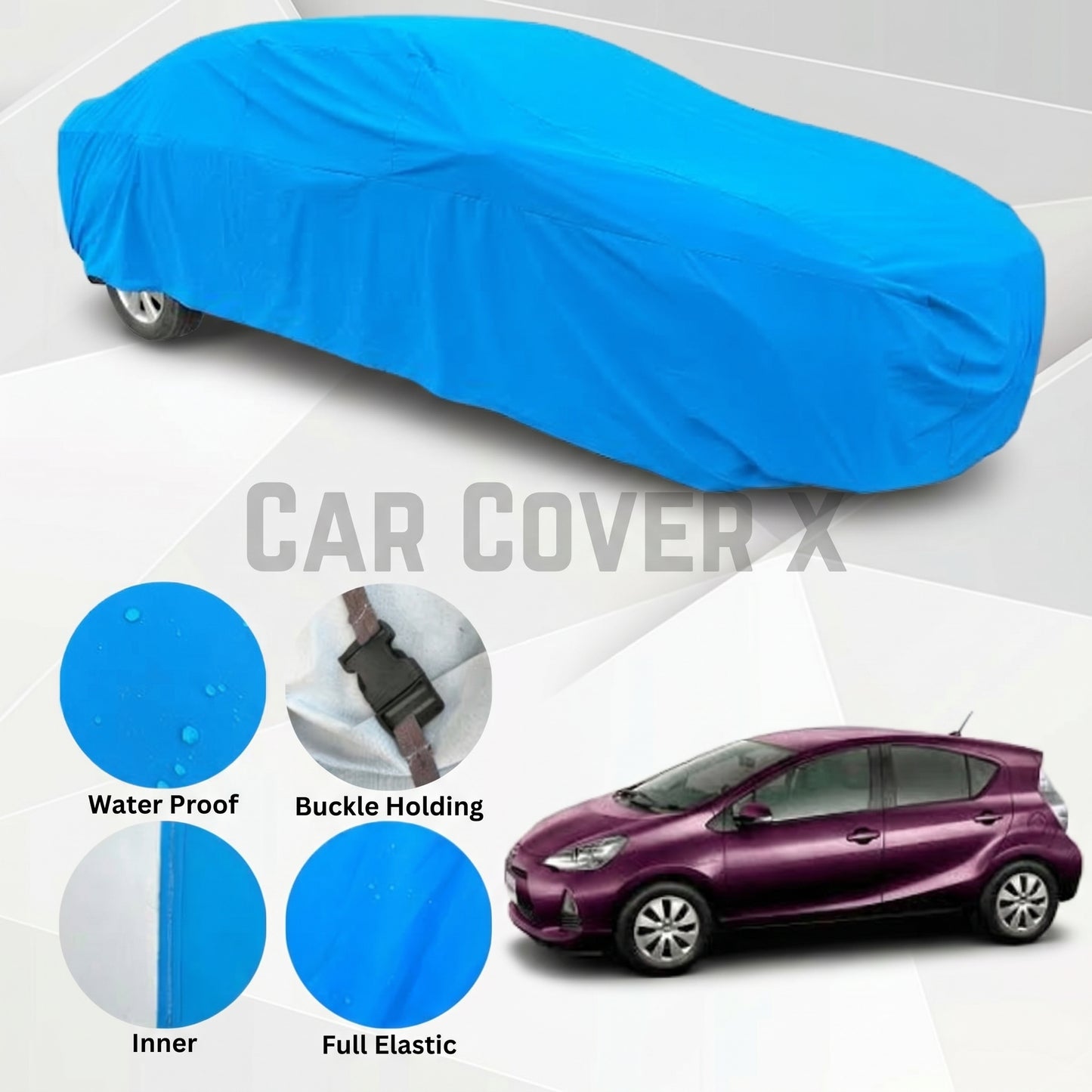 Toyota Aqua Anti Scratch Water Resistant Neoprene Top Cover