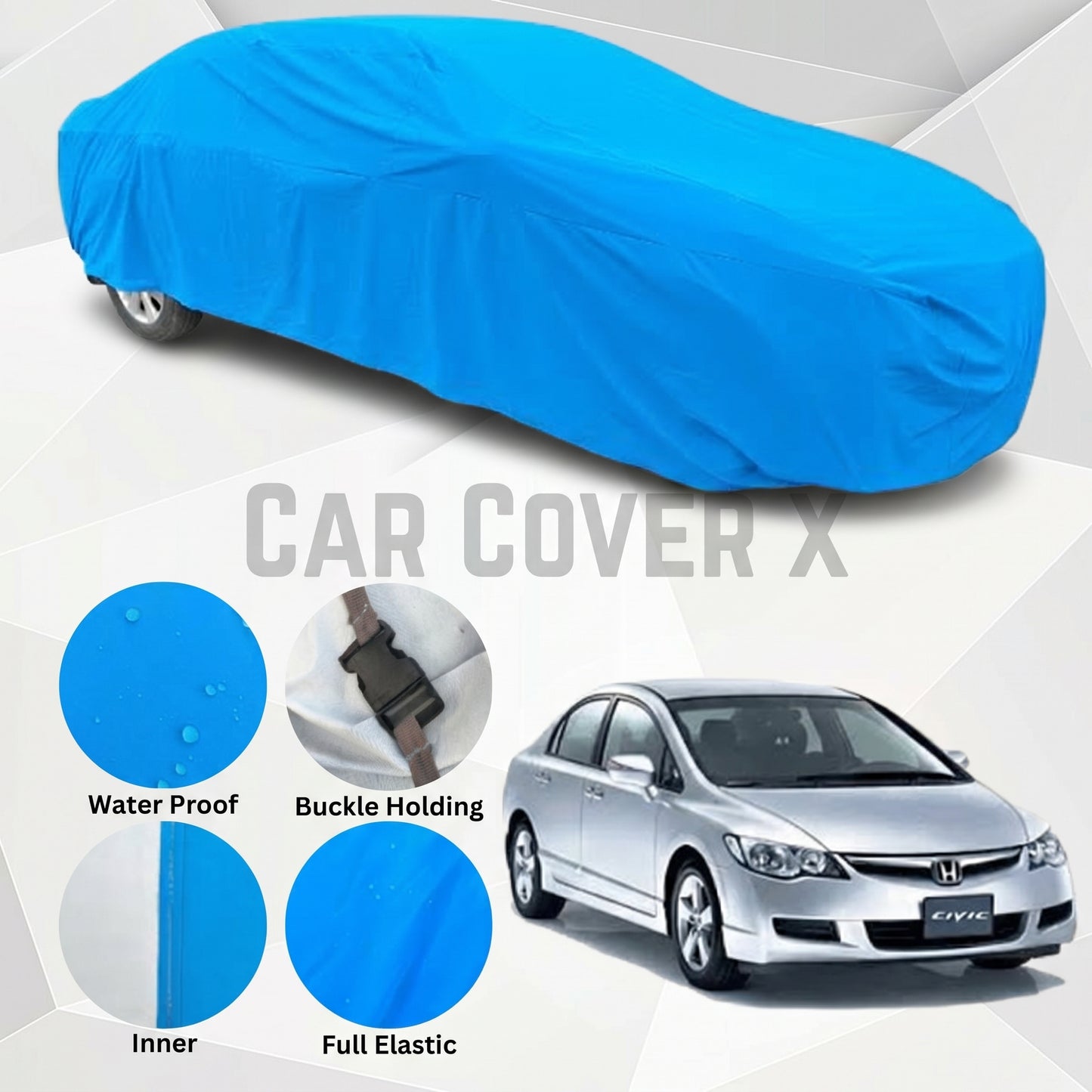 Honda Civic Anti Scratch Water Resistant Neoprene Top Cover | Model 2007 - 2012
