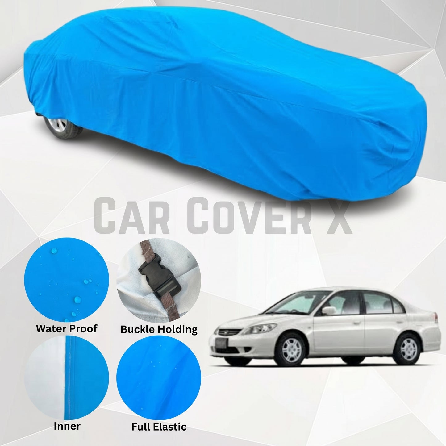 Honda Civic Anti Scratch Water Resistant Neoprene Top Cover | Model 2001 - 2006