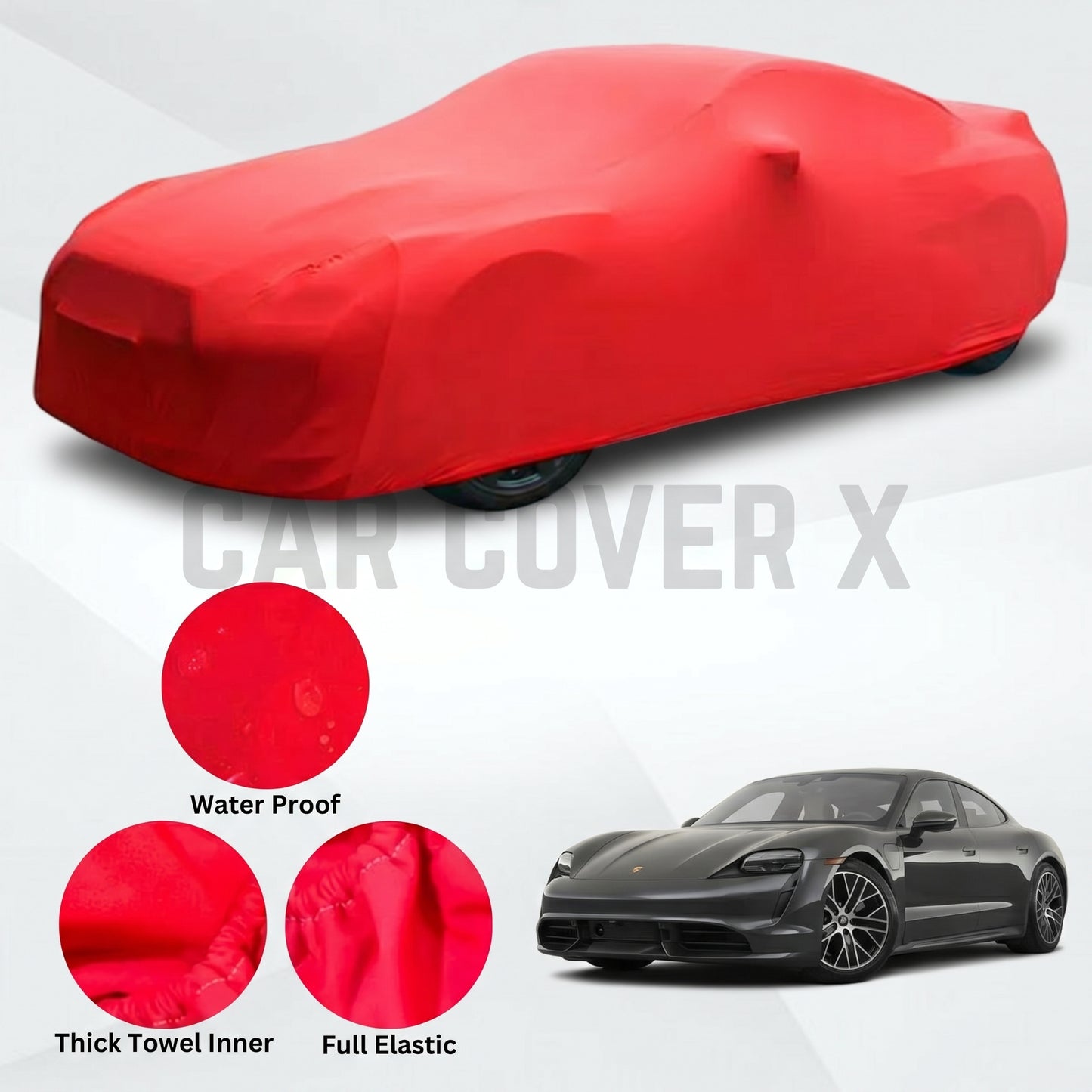 Porsche Taycan Microfiber Anti Scratch & Anti Swirls Water Resistant Top Cover