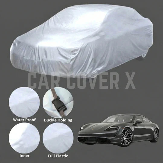Porsche Taycan water resistant parachute top cover luxury car protection