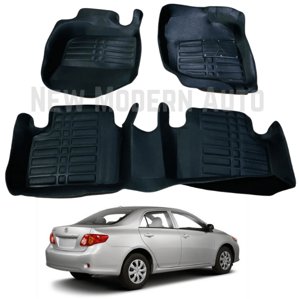 Toyota Corolla 5D Floor Mats | 3 Pcs | Model 2008-2013 | Corolla Best Floor Mats | Corolla 5D Floor