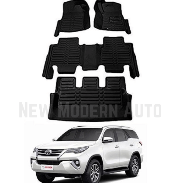 Toyota Fortuner 5D Floor Mats | Fortuner Best Floor Mats | Fortuner 5D Floor