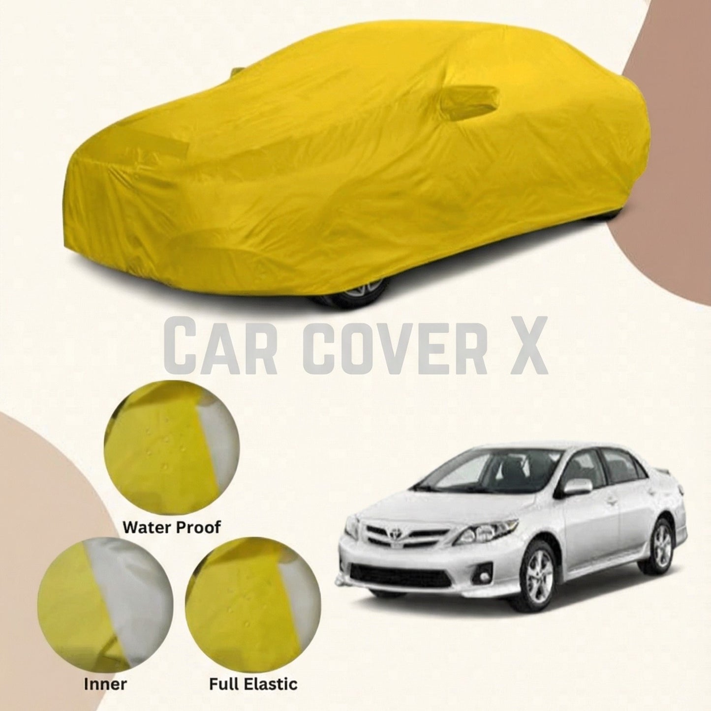 Toyota Corolla Anti Scratch Water Resistant Nylon Top Cover | Model 2009 - 2014