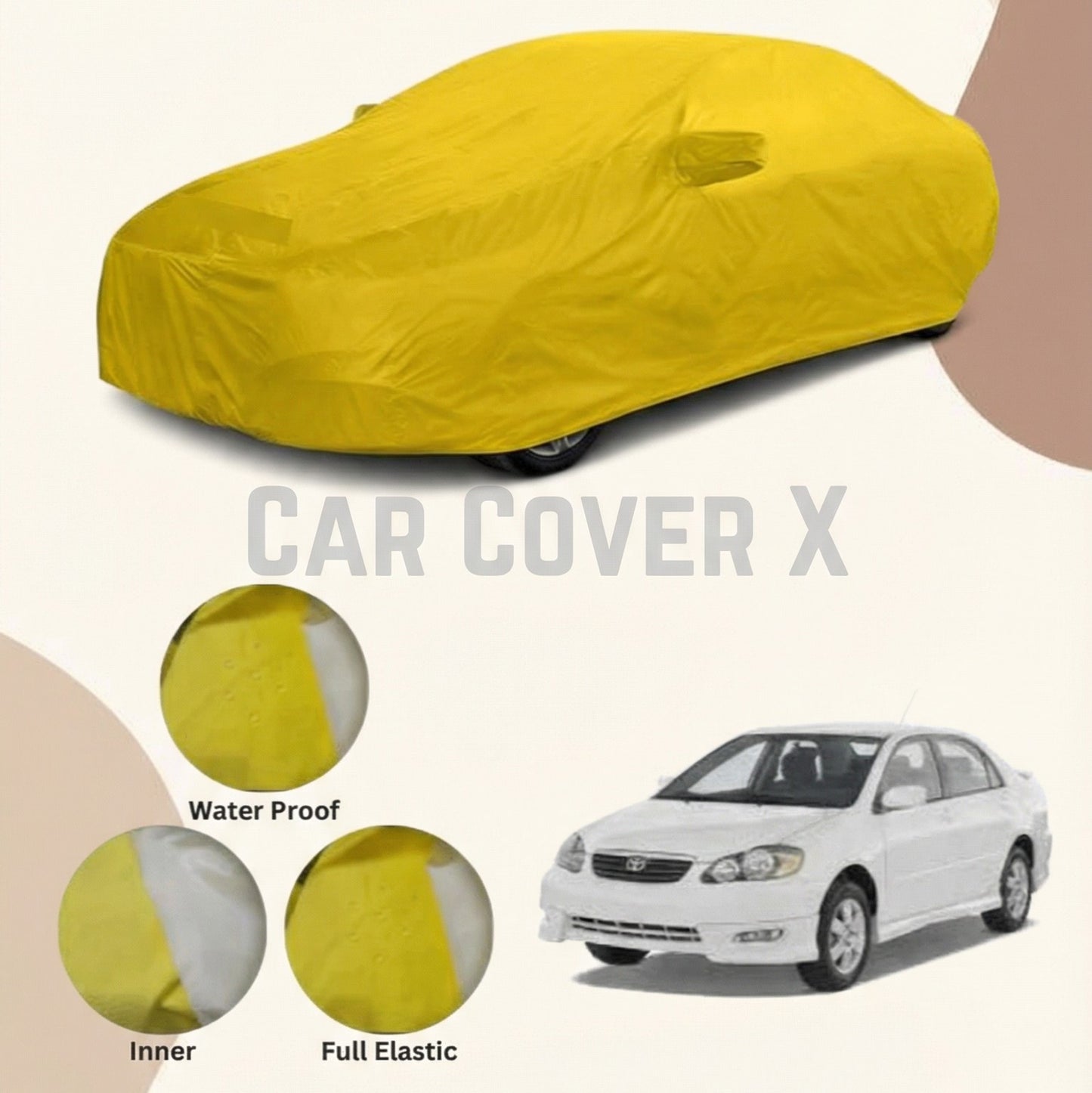Toyota Corolla Anti Scratch Water Resistant Nylon Top Cover | Model 2003 - 2008