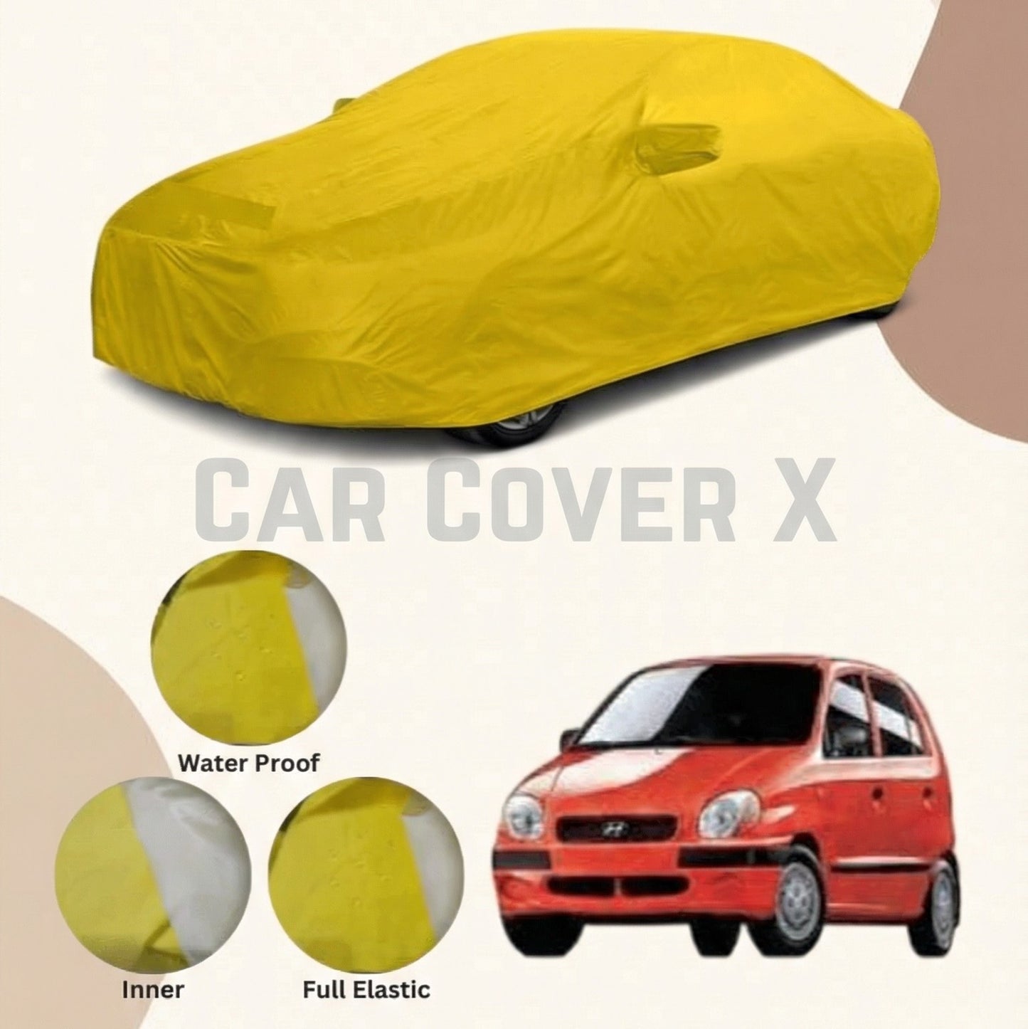 Hyundai Santro Anti Scratch Water Resistant Nylon Top Cover