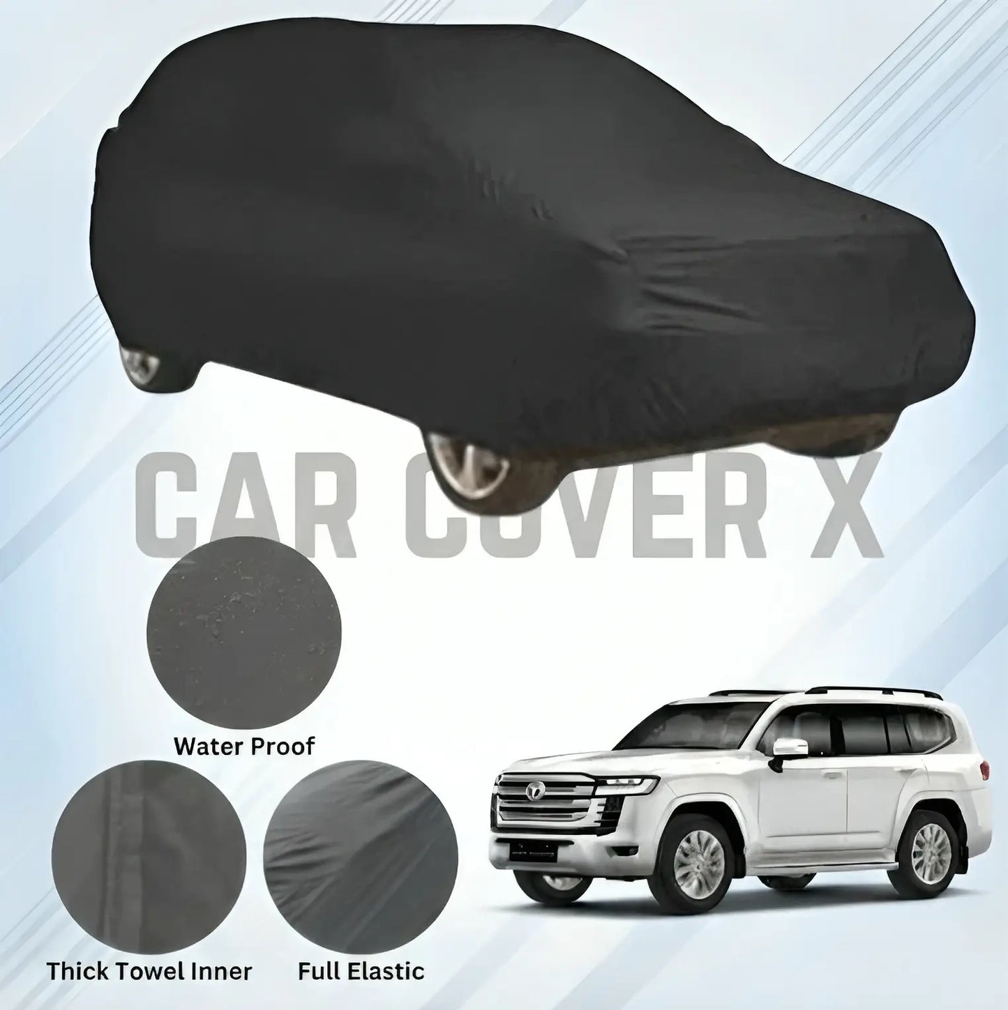 Toyota Land Cruiser Microfiber Anti-Scratch & Anti-Swirls Water-Resistant Top Cover
