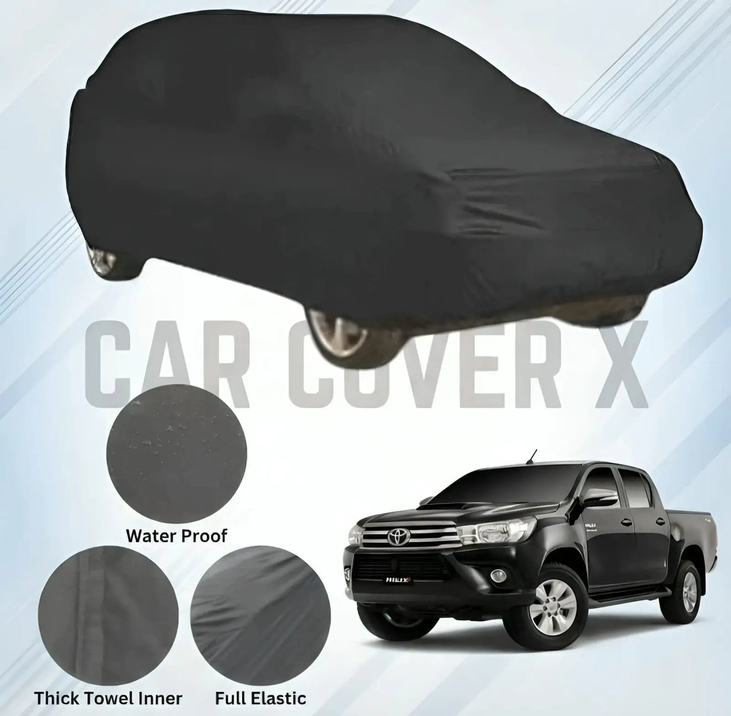 Toyota Vigo Revo Microfiber Anti Scratch & Anti Swirls Water Resistant Top Cover