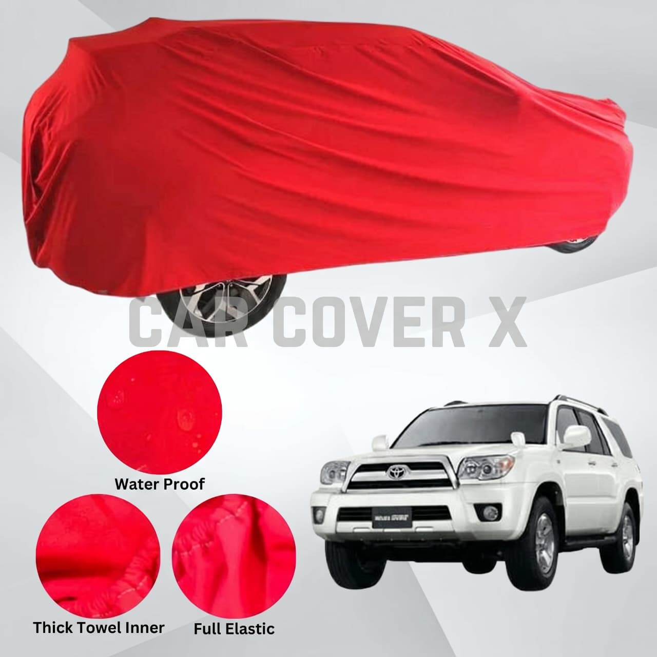 Toyota Hilux Surf Microfiber Anti Scratch & Anti Swirls Water Resistant Top Cover