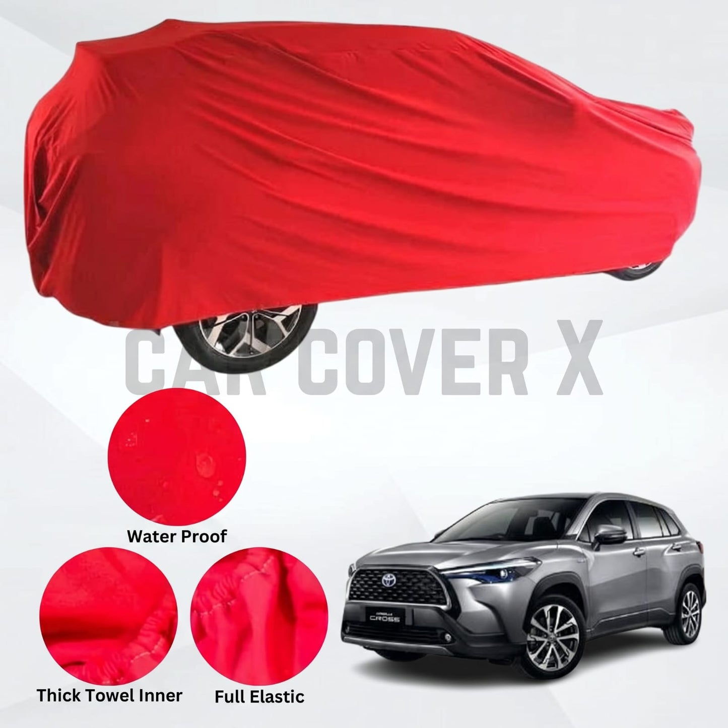 Toyota Corolla Cross Microfiber Anti Scratch & Anti Swirls Water Resistant Top Cover
