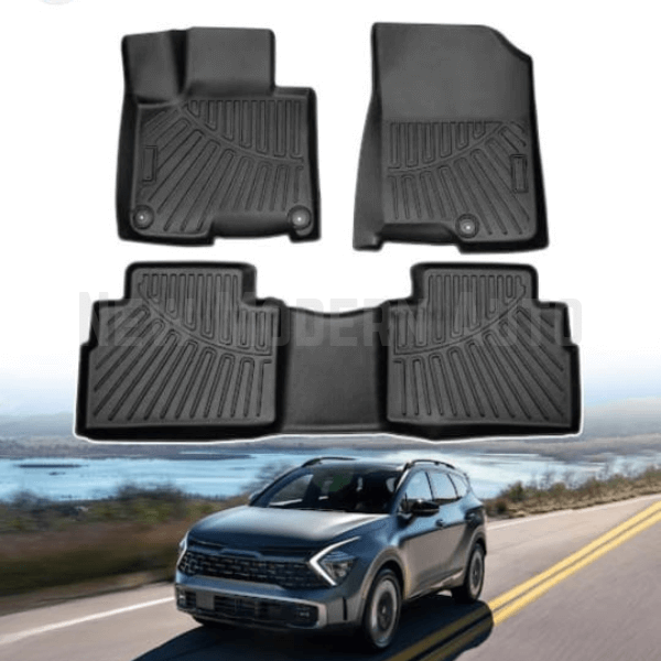 KIA Sportage TPE Floor Mats Black 3-Pcs Model 2025