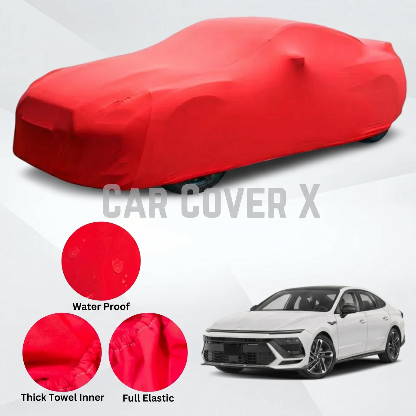 Hyundai Sonata N-Line Microfiber Anti Scratch & Anti Swirls Water Resistant Top Cover