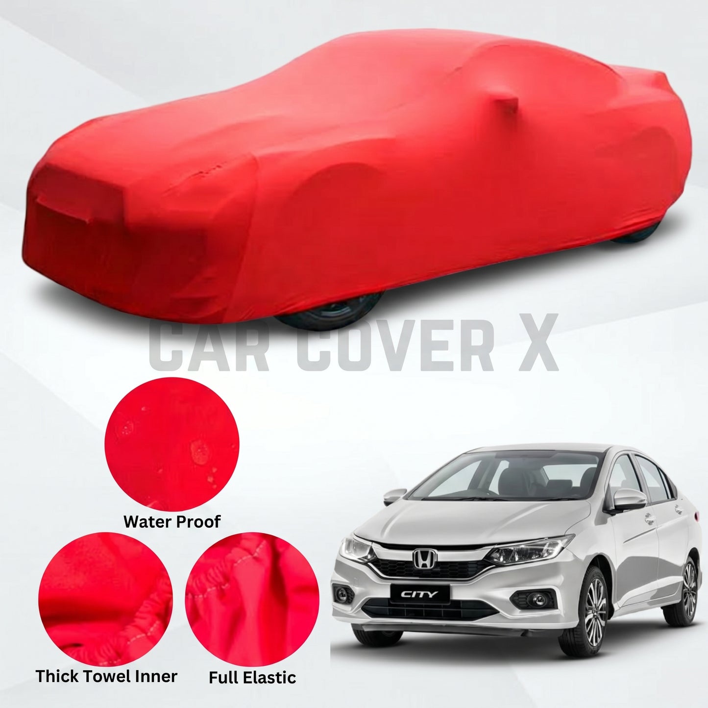 Honda City Microfiber Anti Scratch & Anti Swirls Water Resistant Top Cover | Model 2021 - 2026