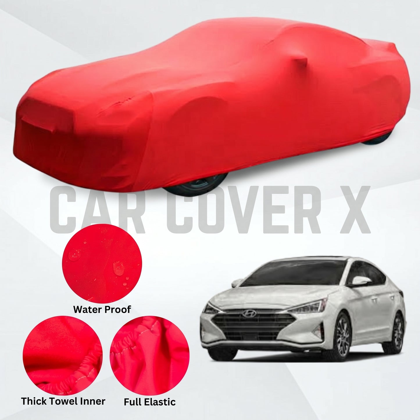 Hyundai Elantra Microfiber Anti Scratch & Anti Swirls Water Resistant Top Cover
