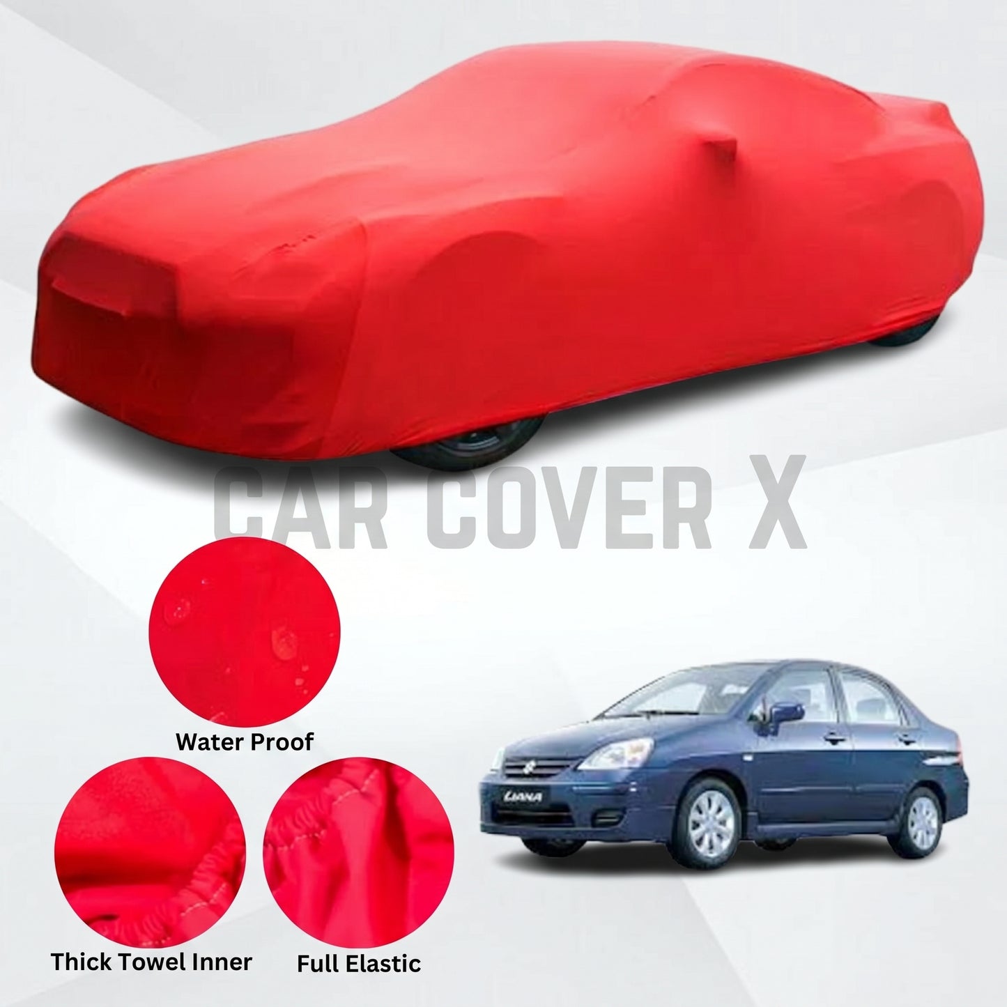 Suzuki Liana Microfiber Anti Scratch & Anti Swirls Water Resistant Top Cover