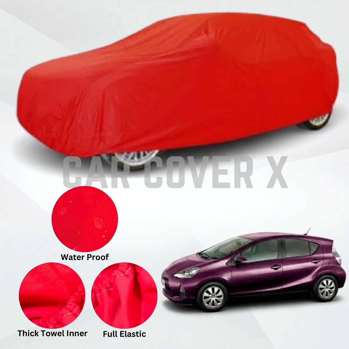 Toyota Aqua Microfiber Anti Scratch & Anti Swirls Water Resistant Top Cover
