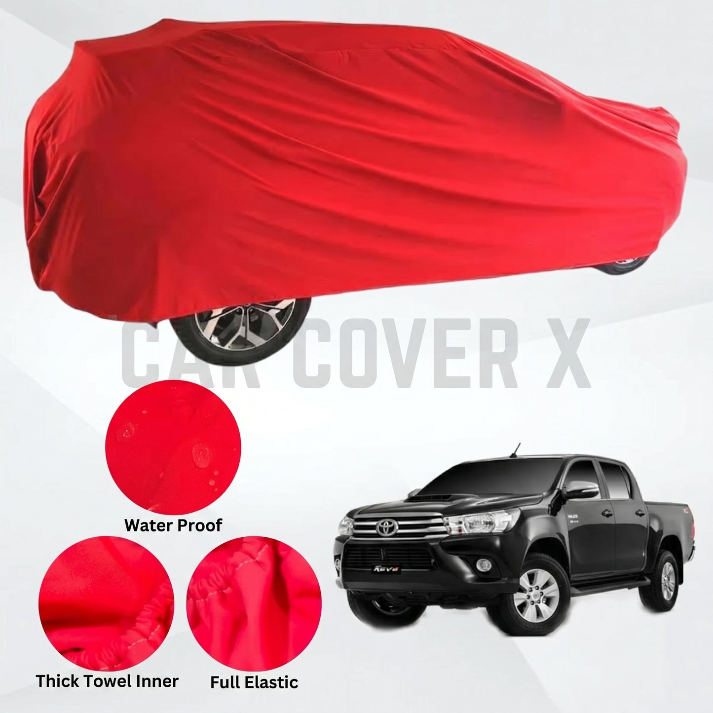 Toyota Vigo Revo Microfiber Anti Scratch & Anti Swirls Water Resistant Top Cover
