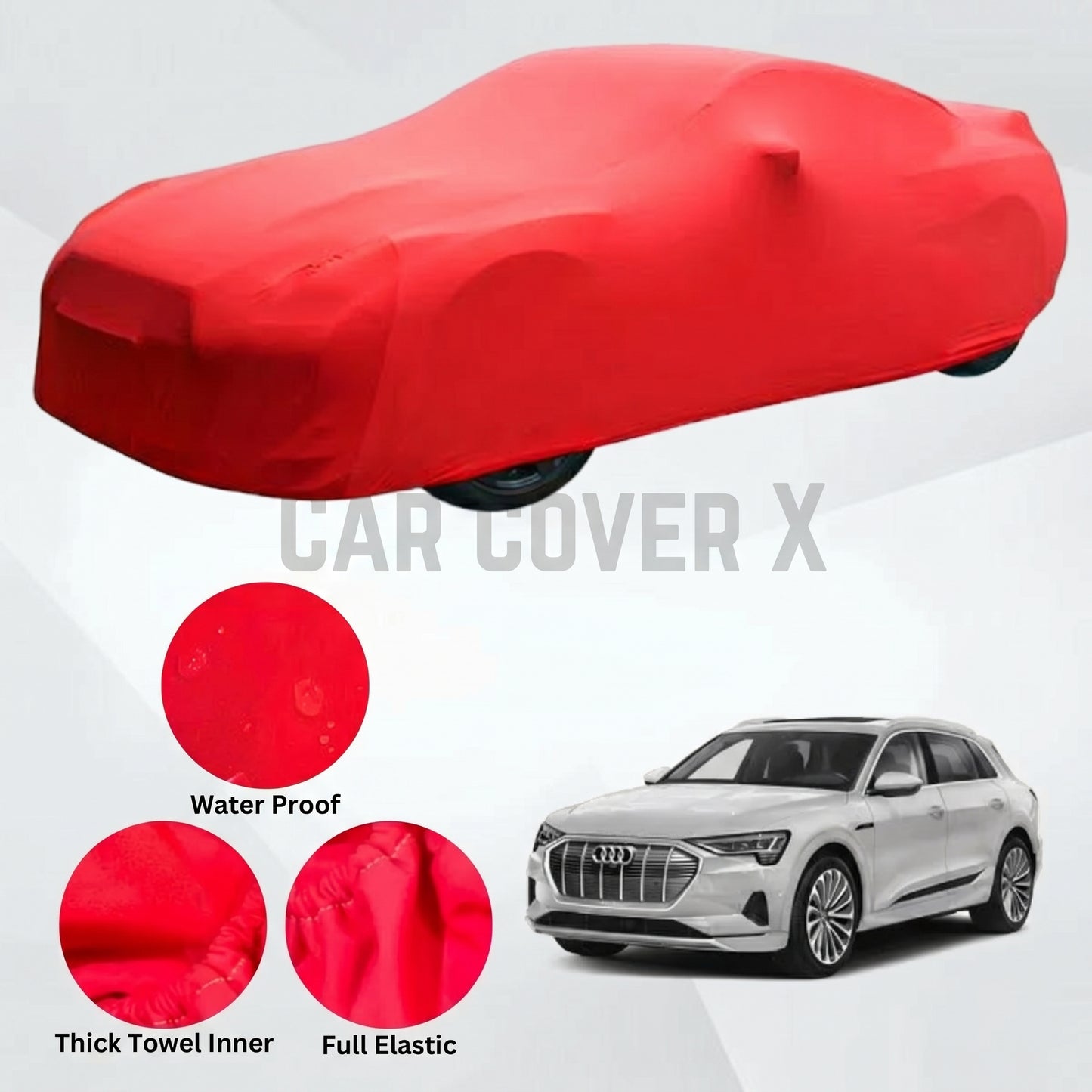 Audi e-Tron Microfiber Anti Scratch & Anti Swirls Water Resistant Top Cover