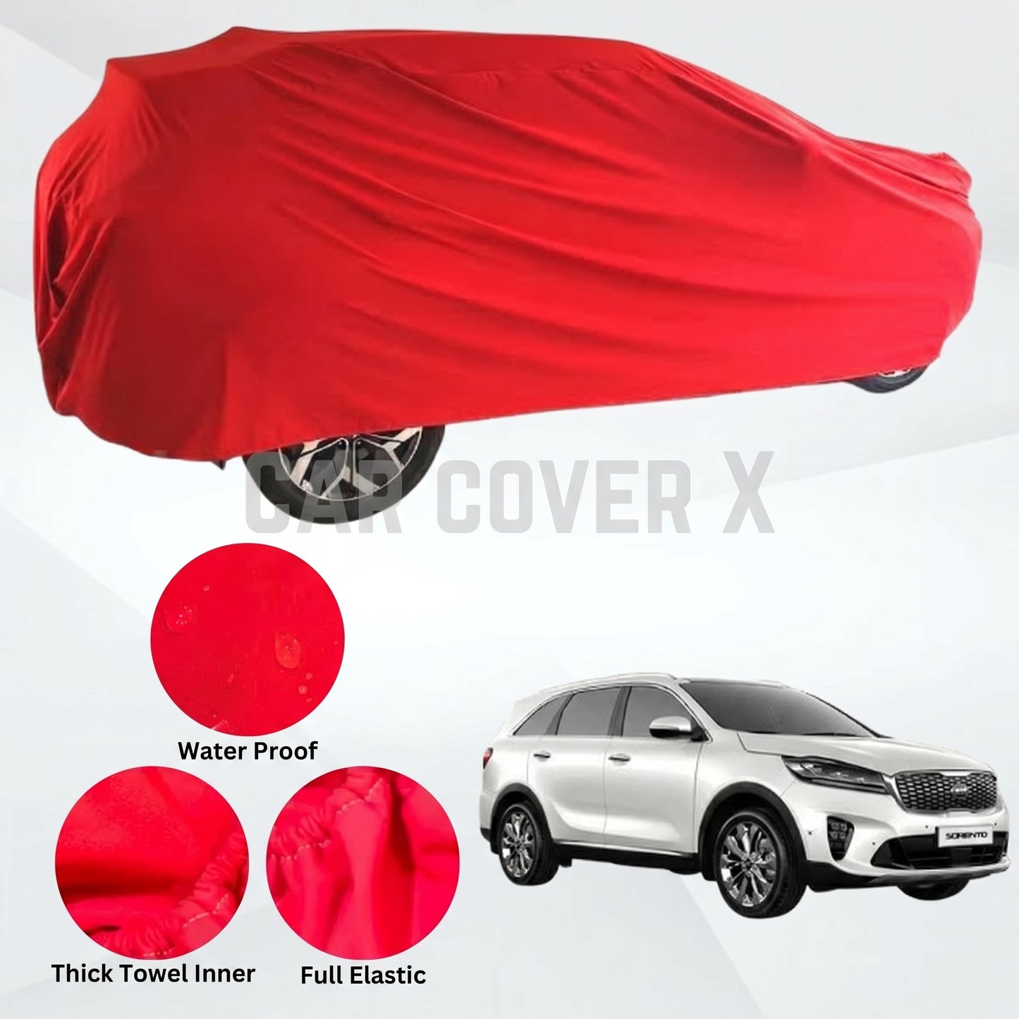 KIA Sorento Microfiber Anti Scratch & Anti Swirls Water Resistant Top Cover