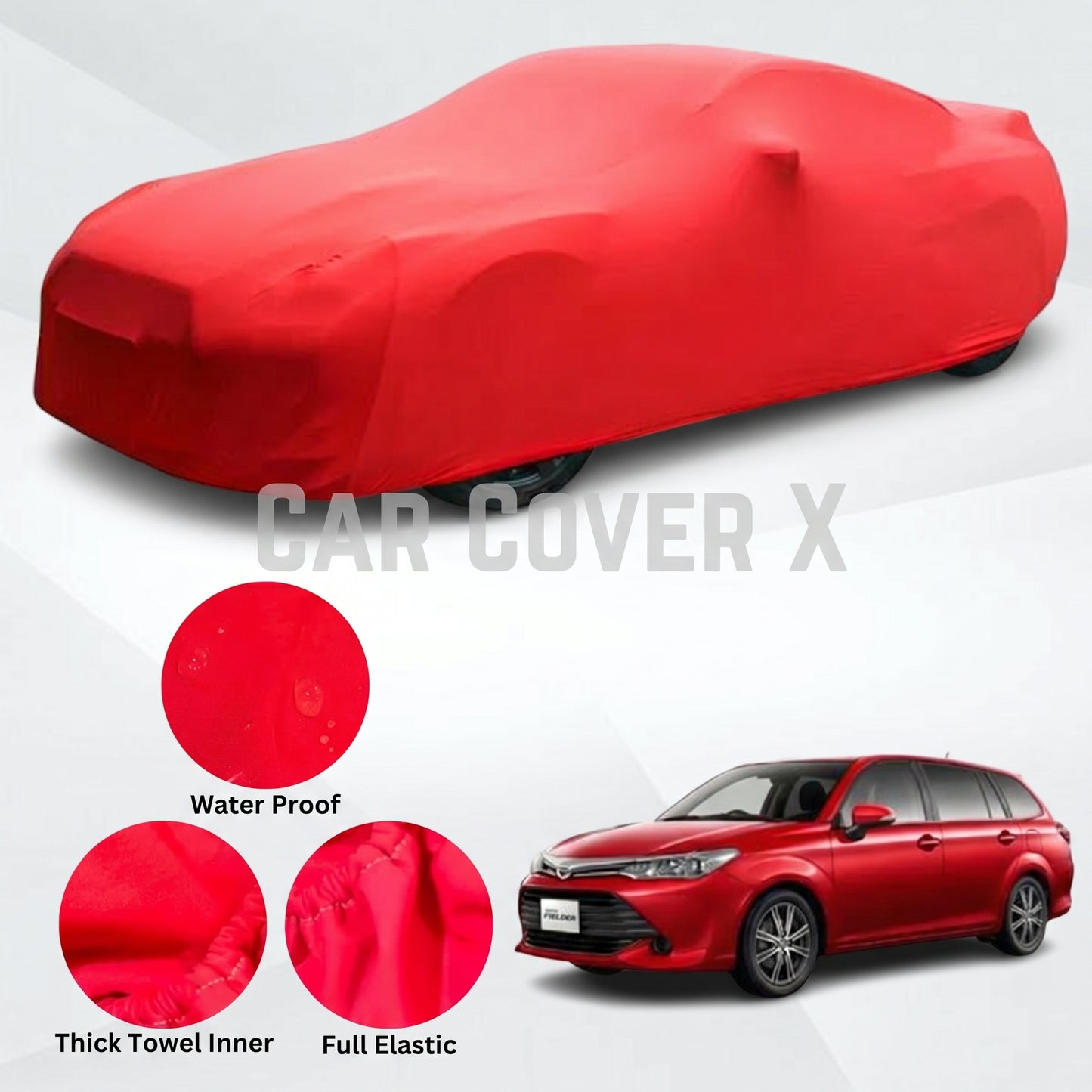 Toyota Fielder Microfiber Anti Scratch & Anti Swirls Water Resistant Top Cover