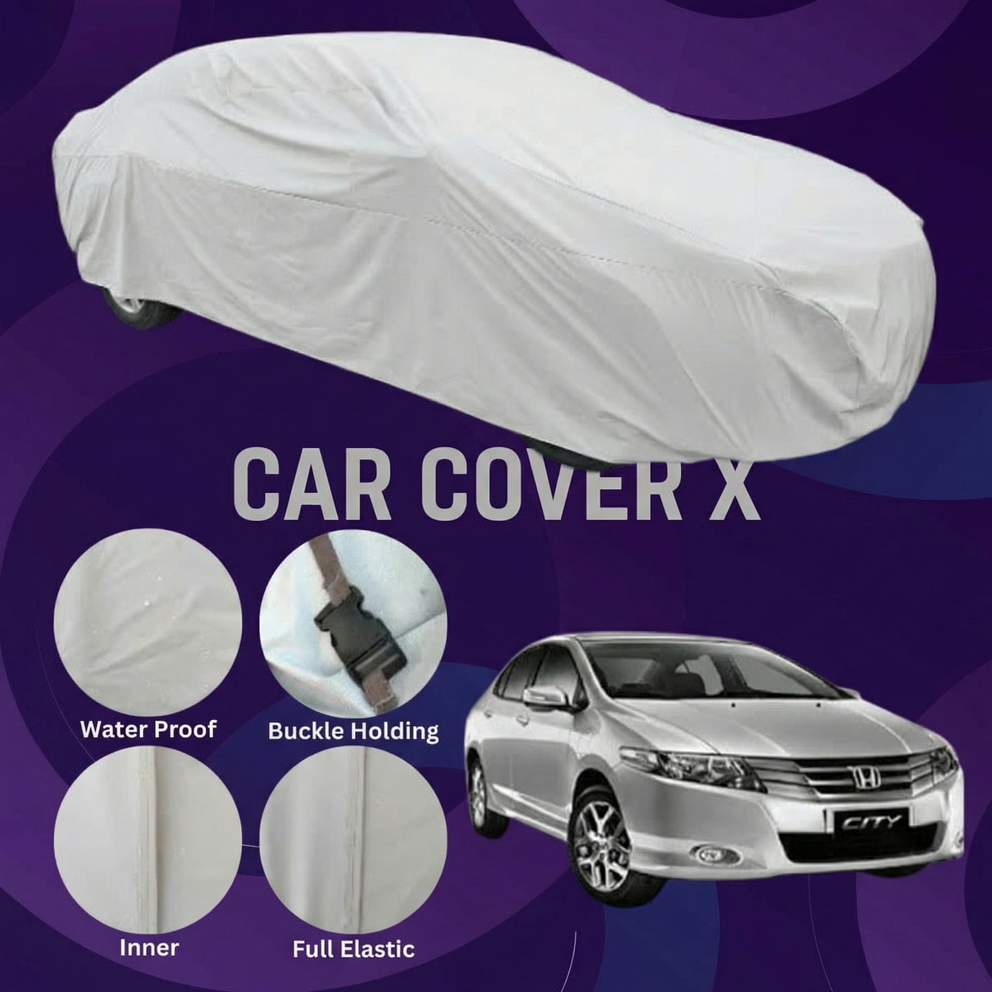 Honda City Anti Scratch Water Resistant Neoprene Top Cover | Model 2009 - 2020