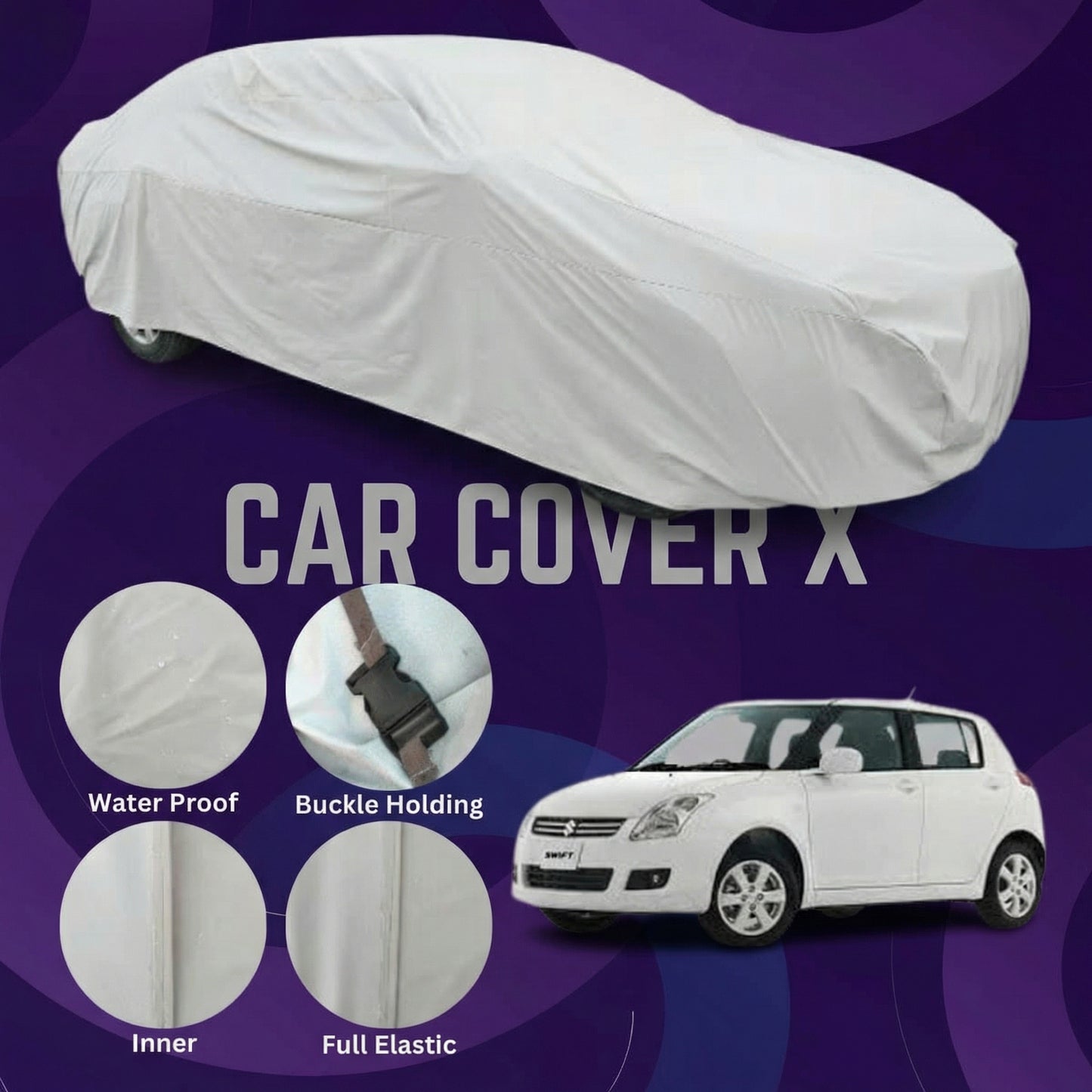 Suzuki Old Swift Anti Scratch Water Resistant Neoprene Top Cover