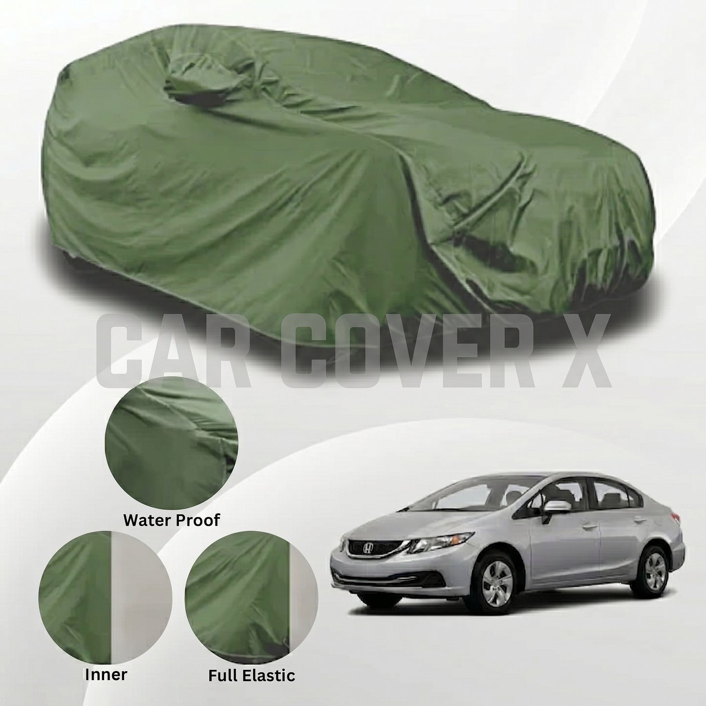 Honda Civic Anti Scratch Water Resistant Neoprene Top Cover | Model 2013 - 2016