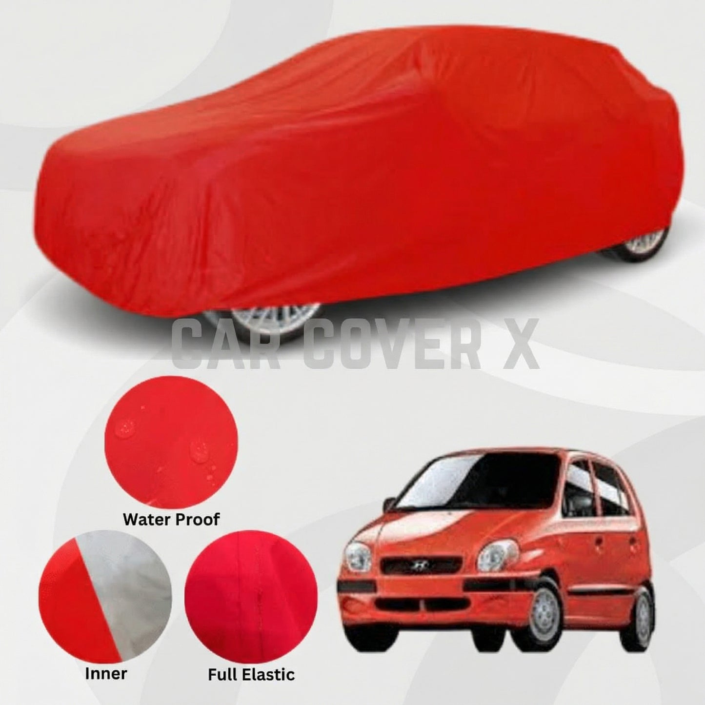 Hyundai Santro Anti Scratch Water Resistant Neoprene Top Cover