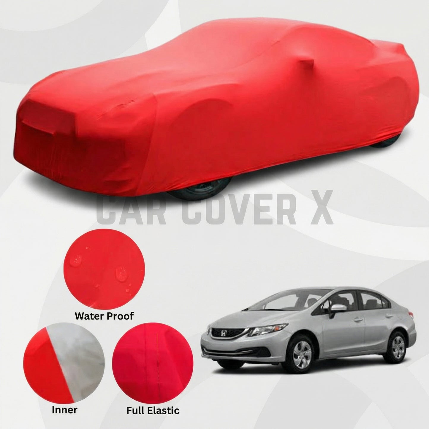 Honda Civic Anti Scratch Water Resistant Neoprene Top Cover | Model 2013 - 2016