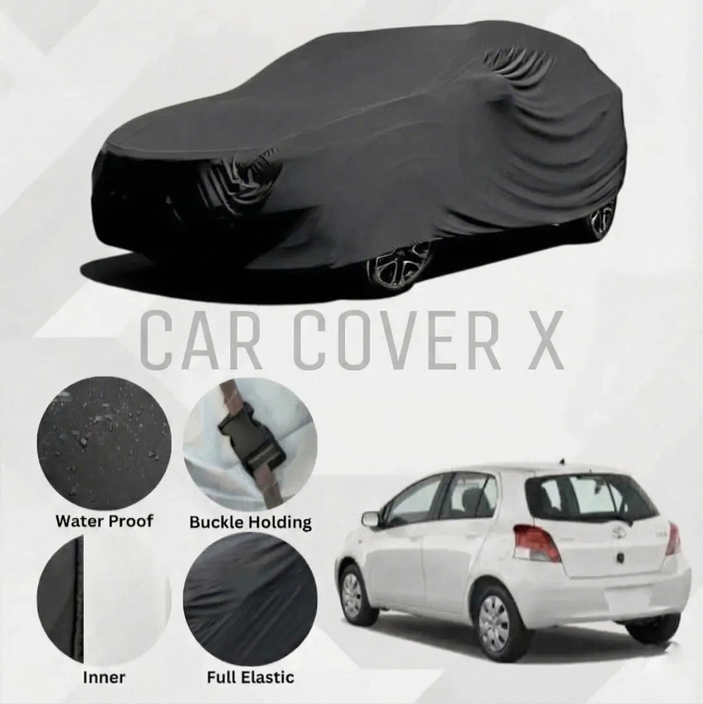 Toyota Vitz Anti-Scratch Water-Resistant Neoprene Top Cover | Model 2009–2016