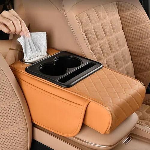 Car Armrest Box Pad – Universal Car Storage Bag & Elbow Support