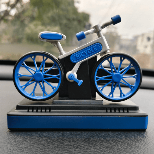 Car Dashboard Solar Air Freshener Cycle with Refill Perfume