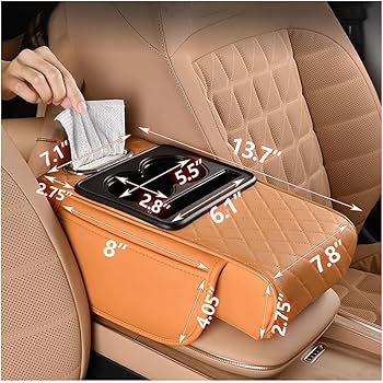 Car Armrest Box Pad – Universal Car Storage Bag & Elbow Support