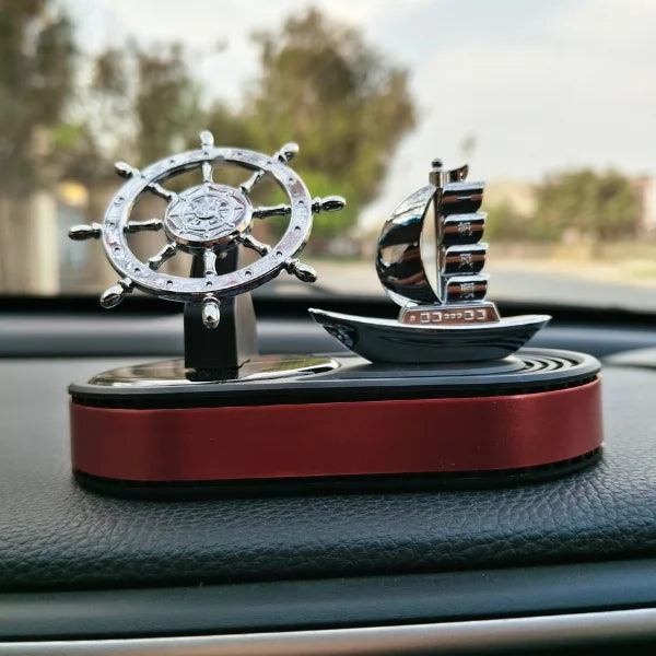 Car Dashboard Solar Air Freshener Ship with Refill Perfume