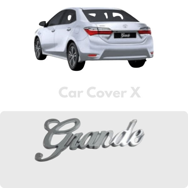 Toyota Corolla Chrome Metal "Grande" Logo