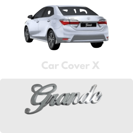 Toyota Corolla Chrome Metal "Grande" Logo