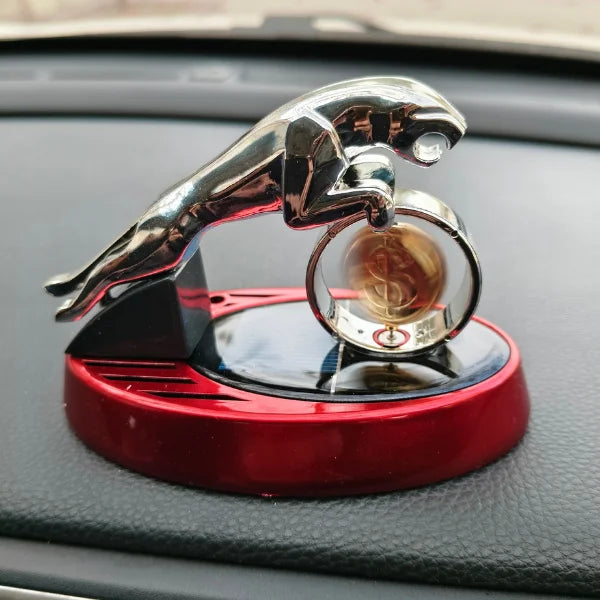 Car Dashboard Solar Air Freshener Lion with Refill Perfume