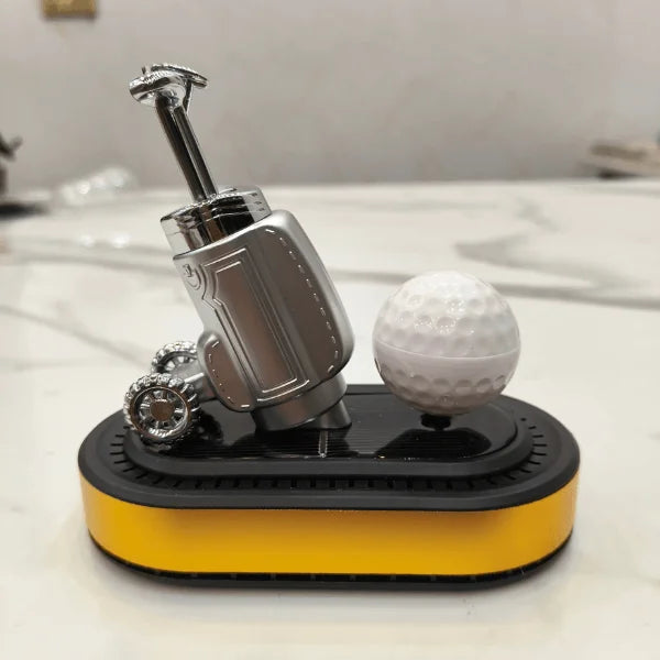 Car Dashboard Solar Air Freshener Golf Ball & Stick with Refill Perfume